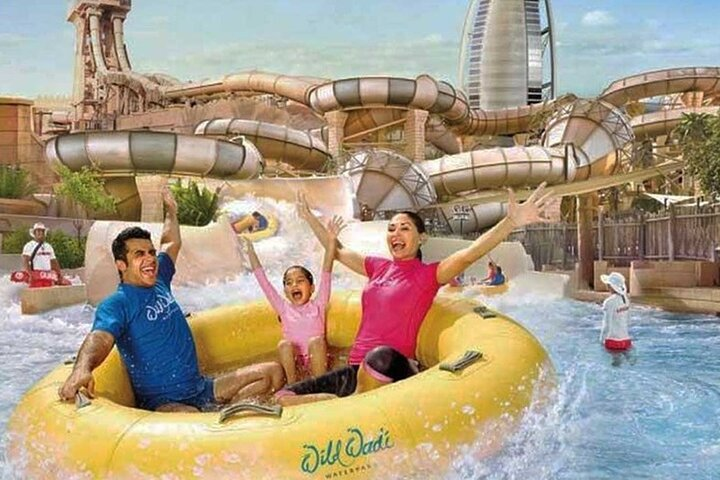 Dive into a world of water adventures at Wild Wadi Water Park where families create unforgettable memories while enjoying exciting rides and the stunning backdrop of Burj Al Arab.